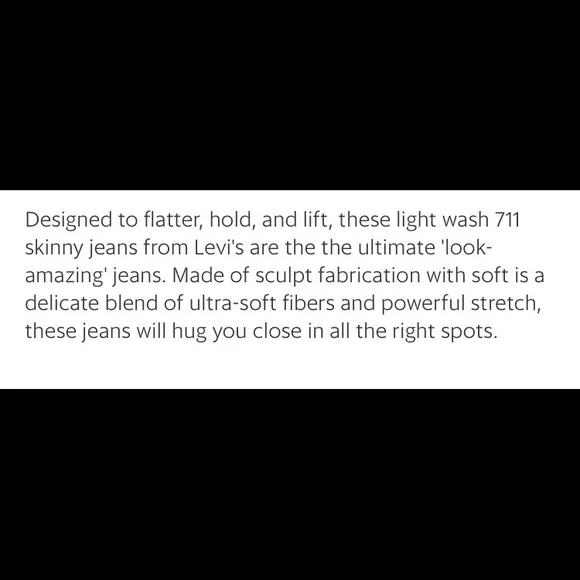 Levi’s Mid Rise Skinny Jean 👖