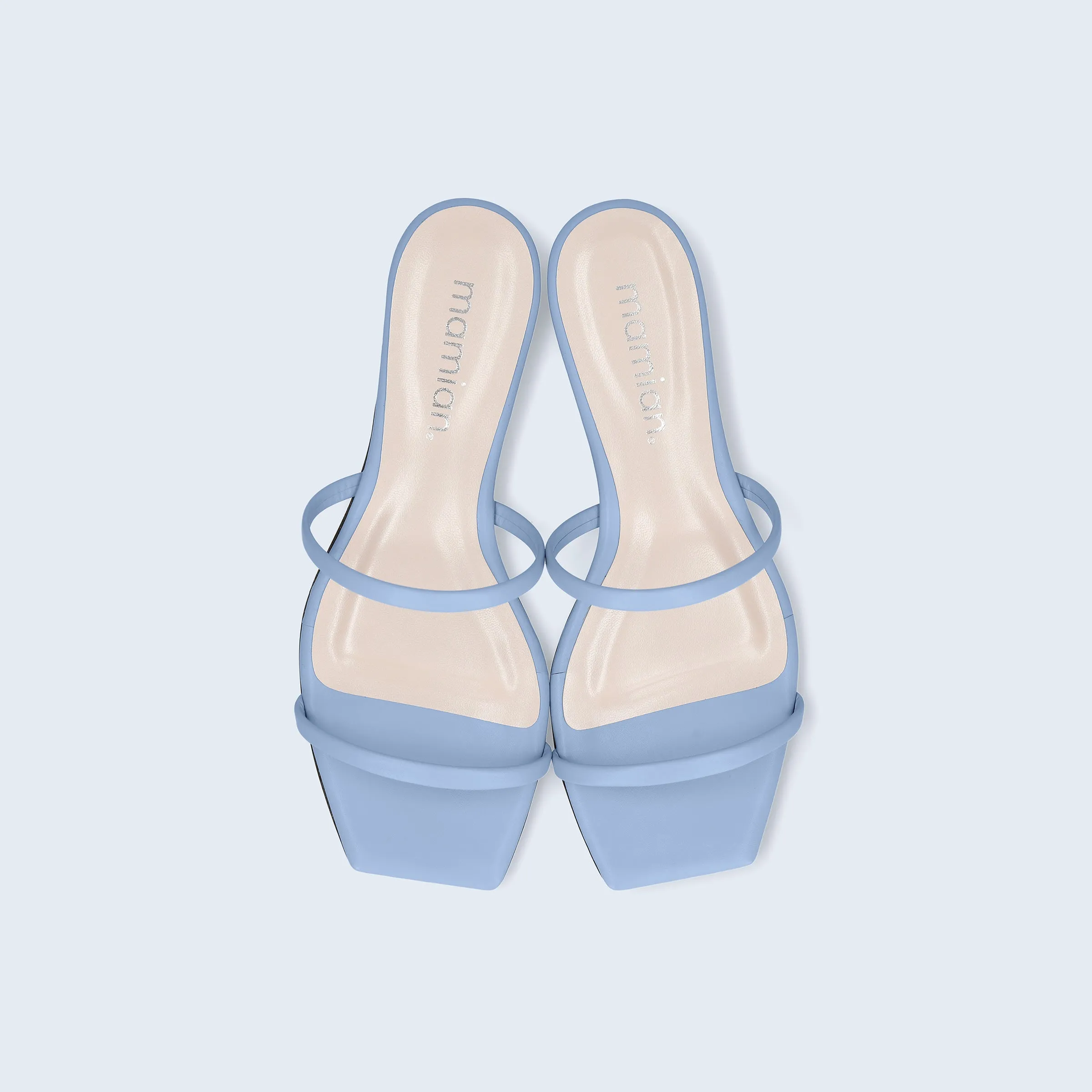 Limited special price 2,990 yen: Cord strap flat sandals (m10bn03) light blue