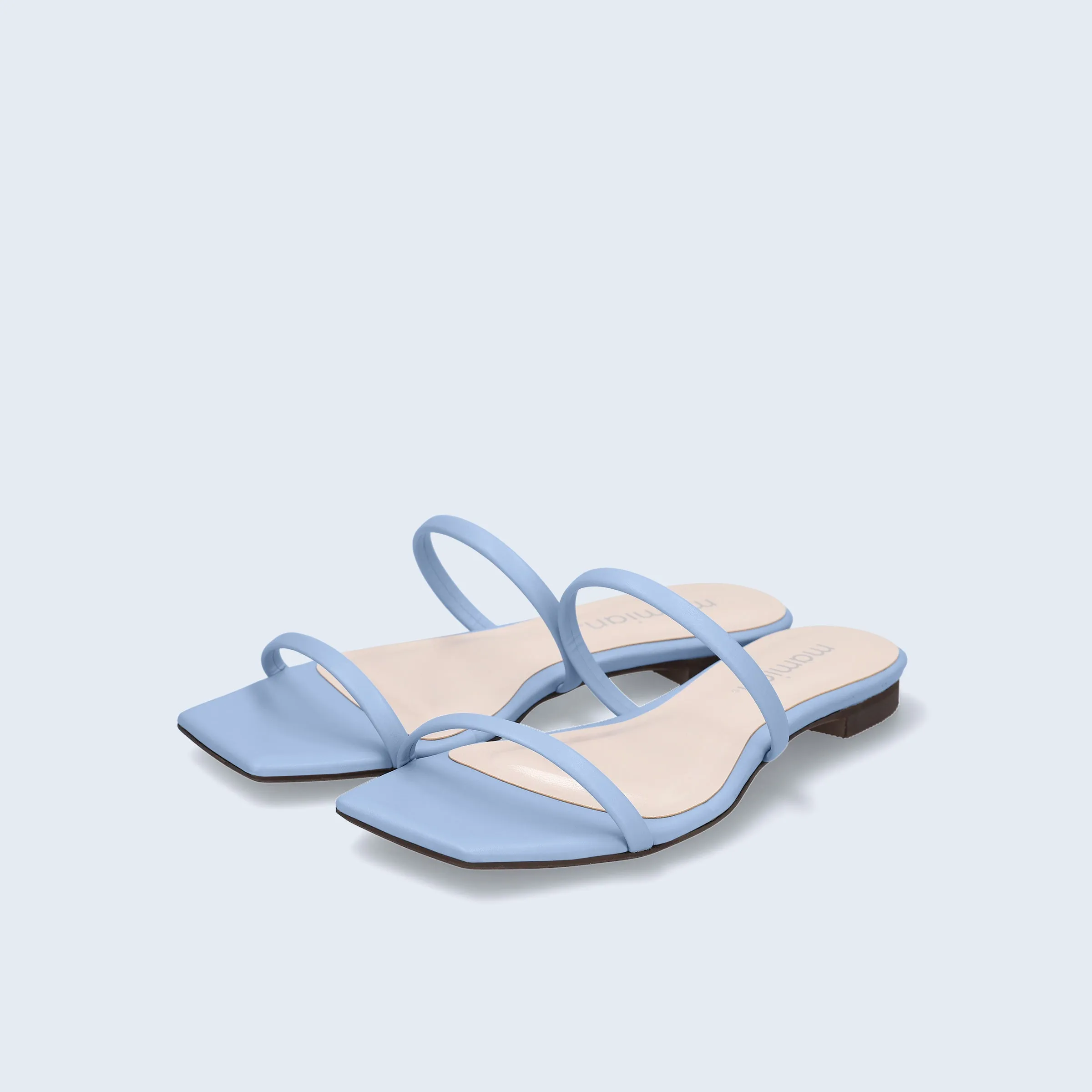 Limited special price 2,990 yen: Cord strap flat sandals (m10bn03) light blue