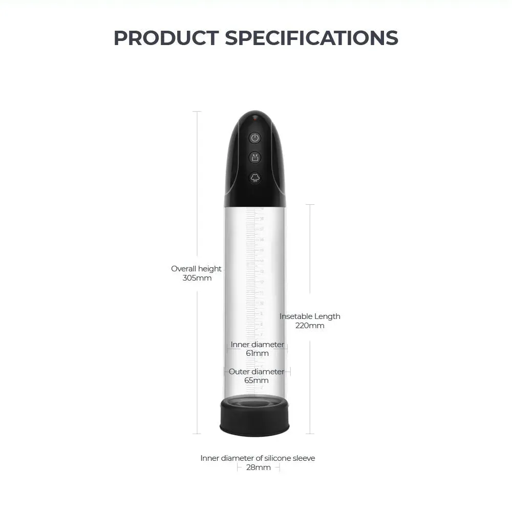 LuvPump Automatic Penis Pump -  USB Rechargeable Automatic Penis Pump