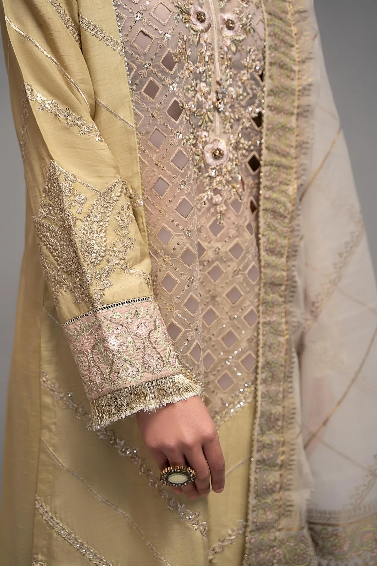 Maria B Traditional Embroidered Pakistani Salwar Kameez Party Dress