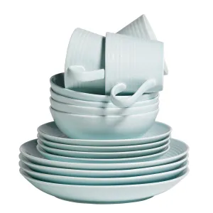 Maze Blue 16 Piece Dinner Set