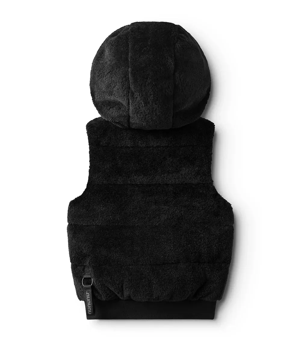 MEGA COZY DOWN VEST BLACK