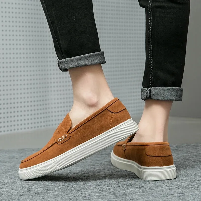Men’s Classic Suede Drawstring Loafers | Perfect for Everyday Wear