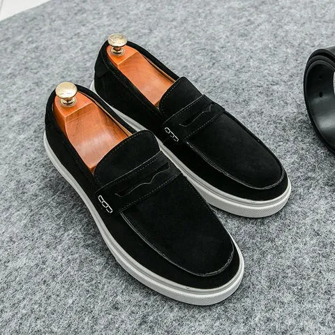 Men’s Classic Suede Drawstring Loafers | Perfect for Everyday Wear