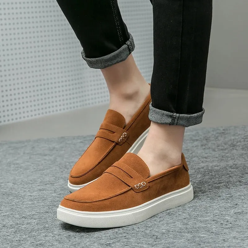 Men’s Classic Suede Drawstring Loafers | Perfect for Everyday Wear