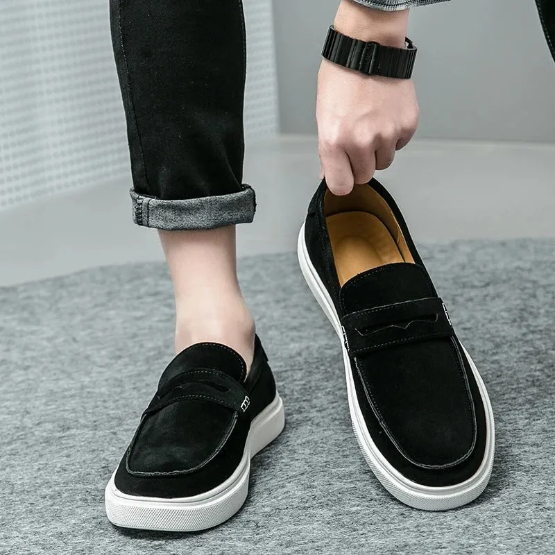 Men’s Classic Suede Drawstring Loafers | Perfect for Everyday Wear