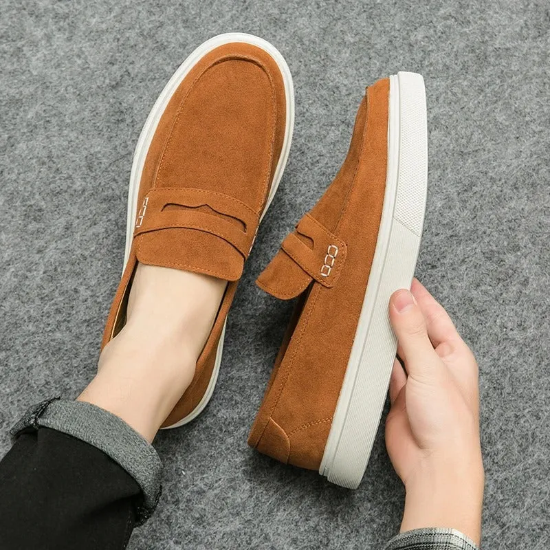 Men’s Classic Suede Drawstring Loafers | Perfect for Everyday Wear