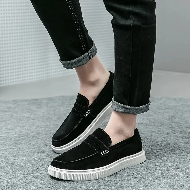 Men’s Classic Suede Drawstring Loafers | Perfect for Everyday Wear