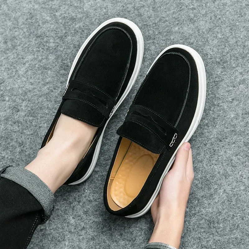 Men’s Classic Suede Drawstring Loafers | Perfect for Everyday Wear