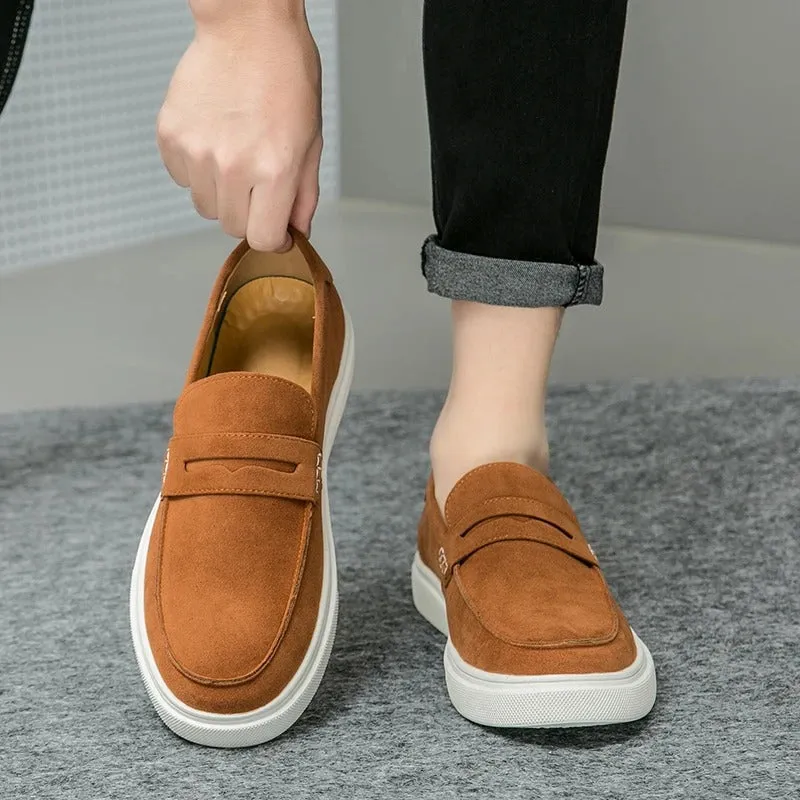 Men’s Classic Suede Drawstring Loafers | Perfect for Everyday Wear