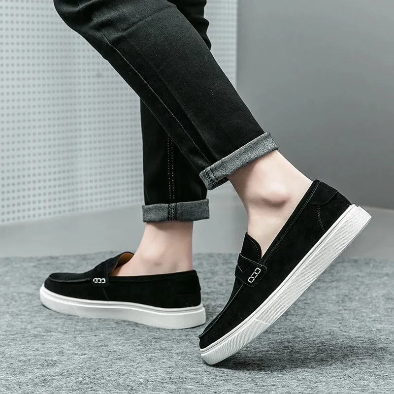 Men’s Classic Suede Drawstring Loafers | Perfect for Everyday Wear