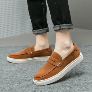 Men’s Classic Suede Drawstring Loafers | Perfect for Everyday Wear