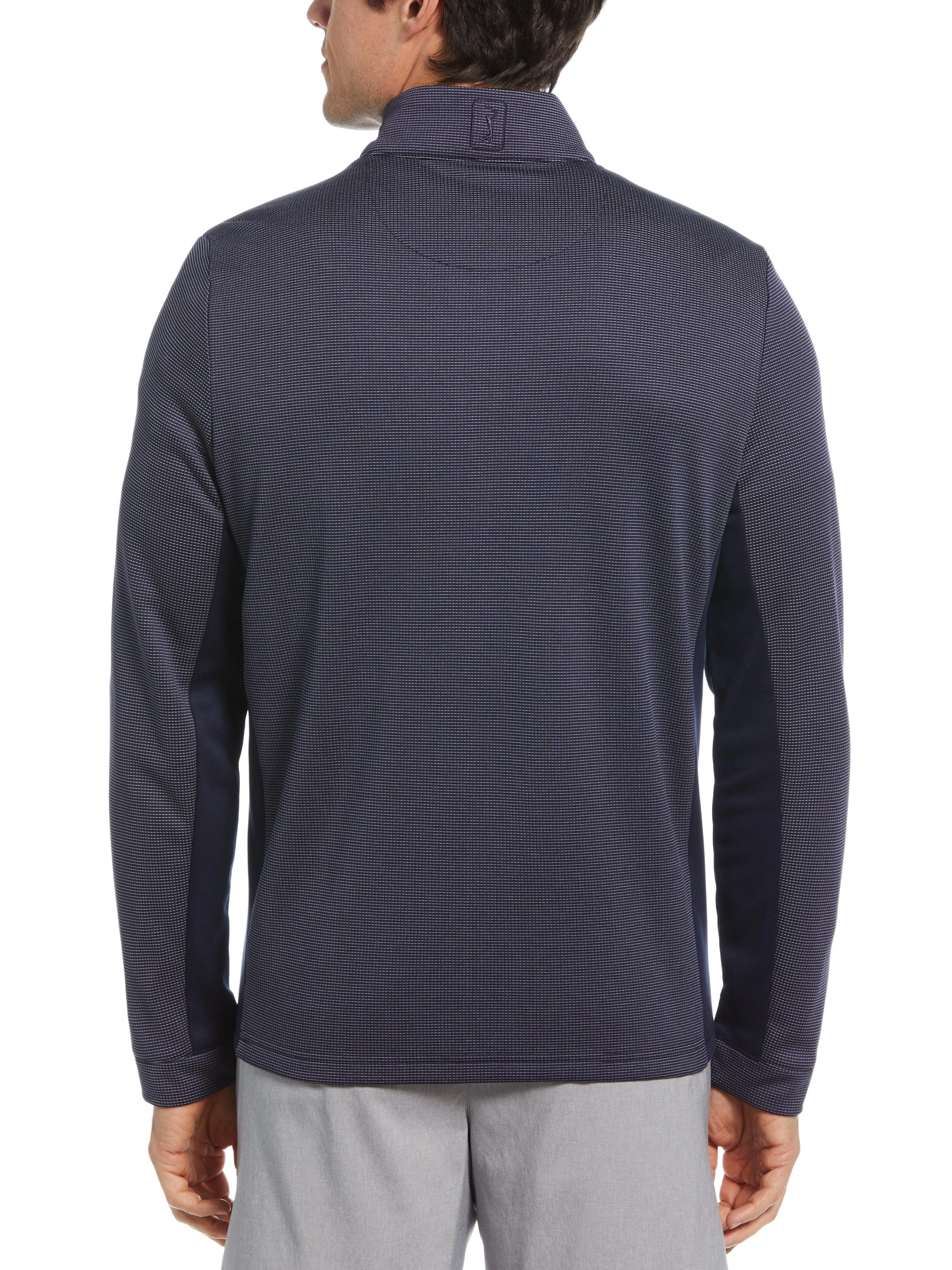 Men's Micro Jacquard Full Zip Golf Jacket