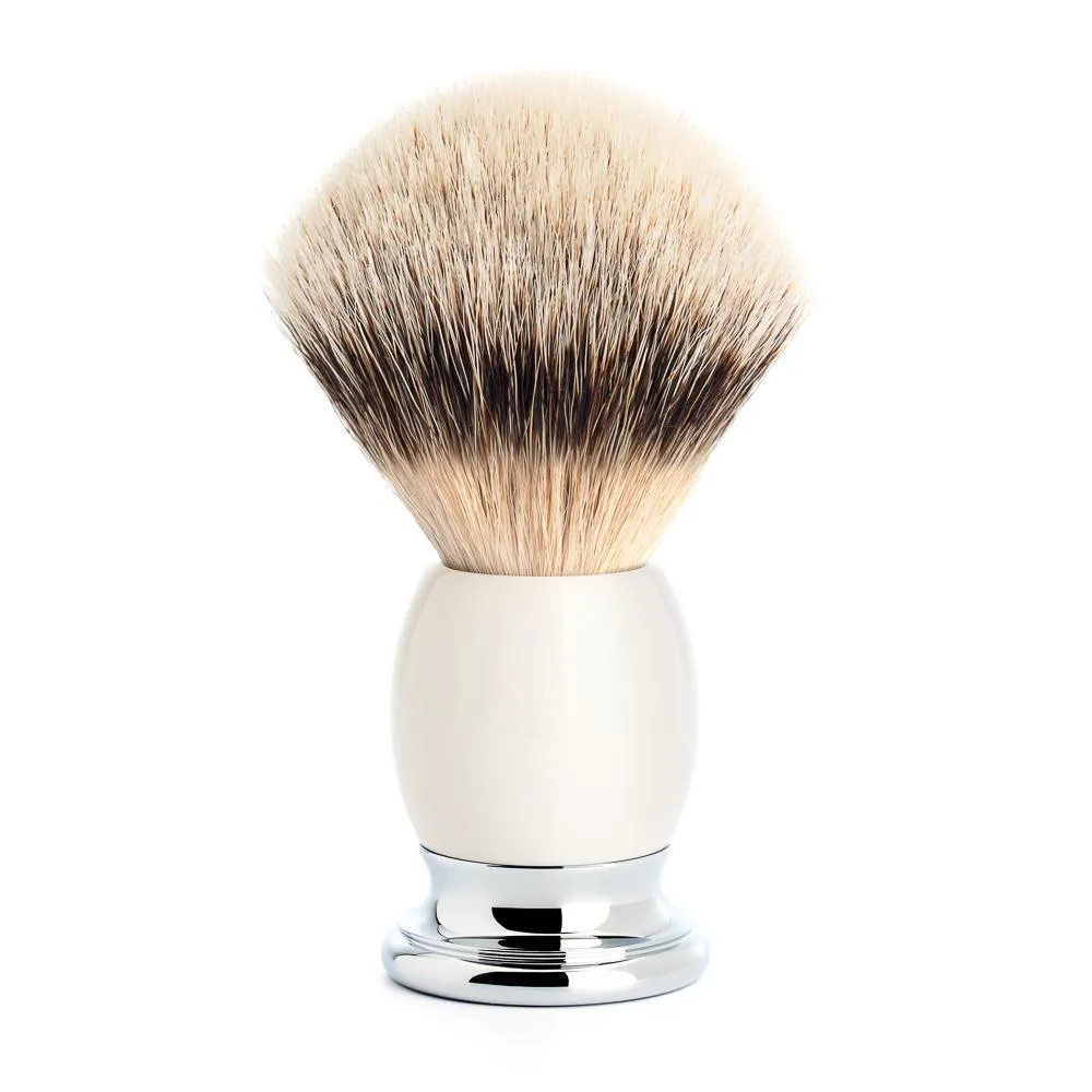 MÜHLE SOPHIST 4 Pc. Shaving Set, Silvertip Badger / Safety Razor, Porcelain