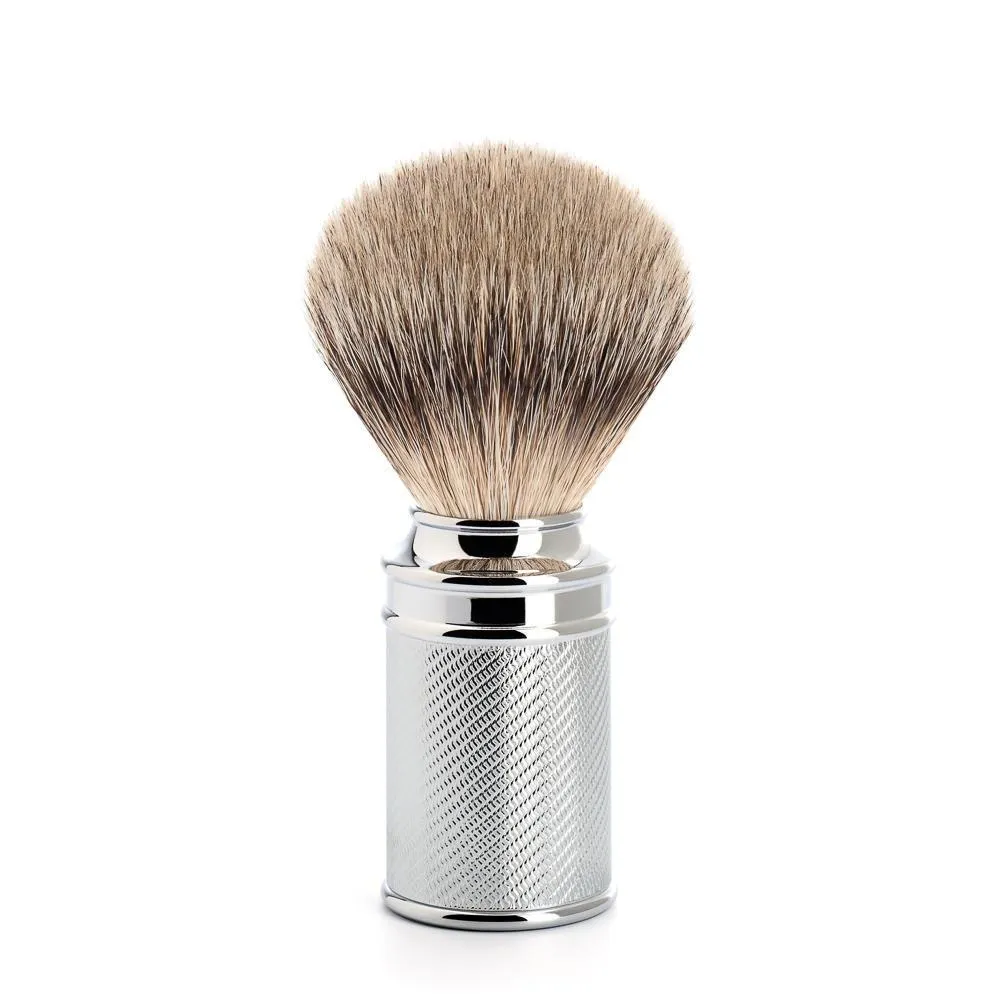 MÜHLE TRADITIONAL Shaving Brush, Silvertip Badger, Chrome