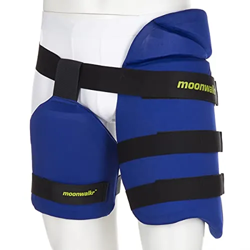 moonwalkr Endos Composite Cricket Thigh Guard (TGLHXS01, X-Small, Blue)