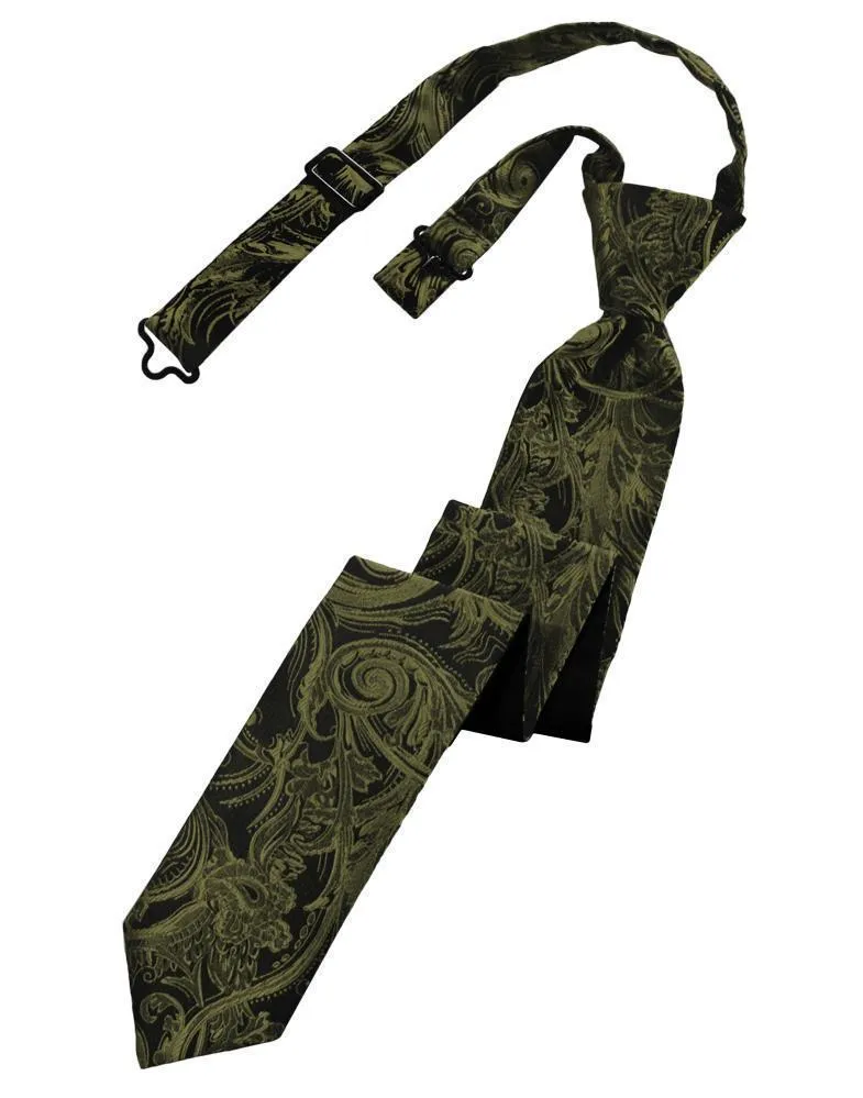 Moss Tapestry Skinny Necktie