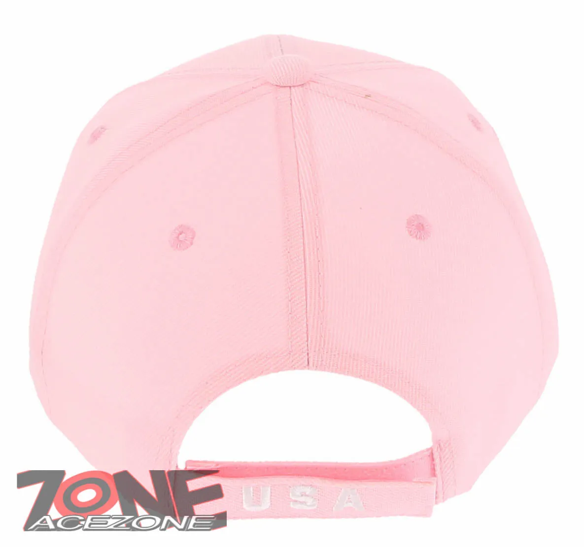 NEW! EAGLE USA FLAG SHADOW MILITARY BASEBALL CAP HAT LIGHT PINK