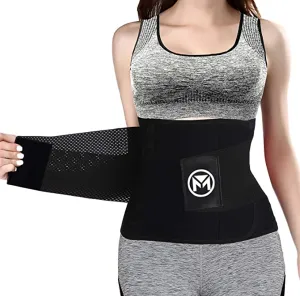 New Moolida Waist Trainer Belt for Women Waist Trimmer Weight Loss Workout Fitness Back Support Belt, Sz S! Fits 24-28" Waist!