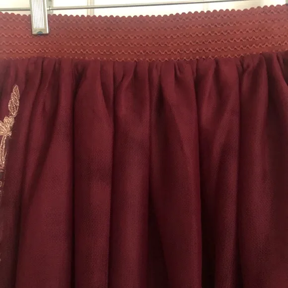 NWT ARATTA Floral Tulle Midi Skirt