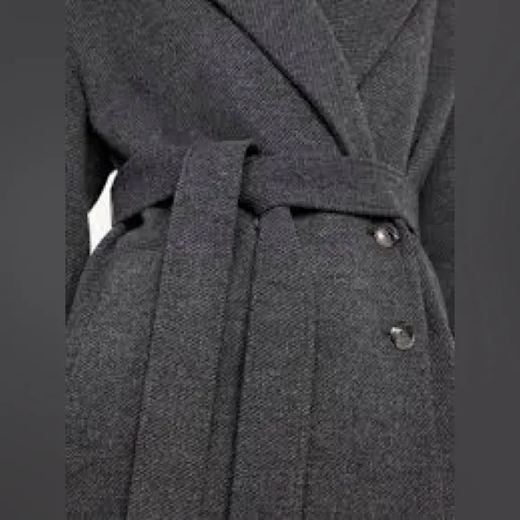 Old Navy Oversized Belted Elegant Gray Women's Coat
