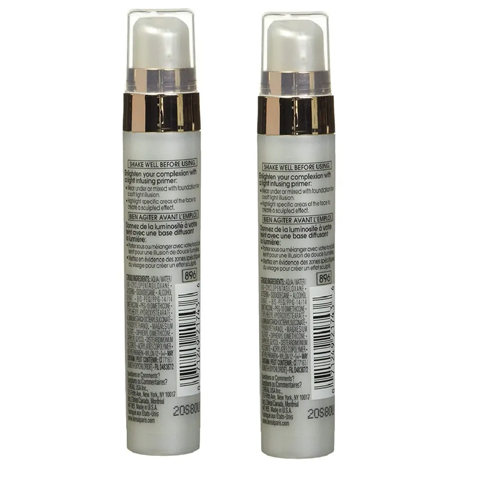 Pack of 2 L'Oreal Paris Magic Lumi Light Infusing Primer # 896