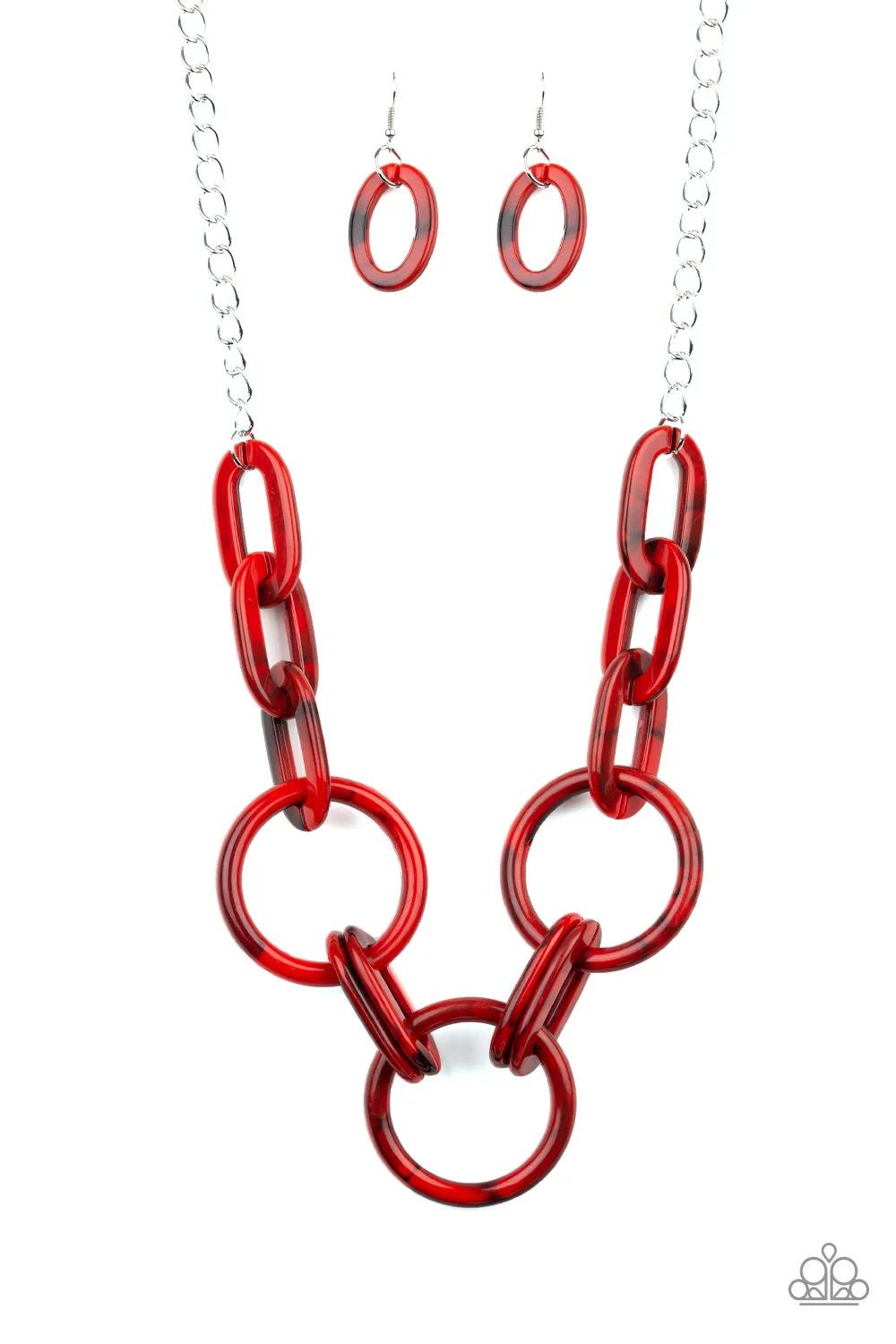Paparazzi Turn Up The Heat Necklace Red