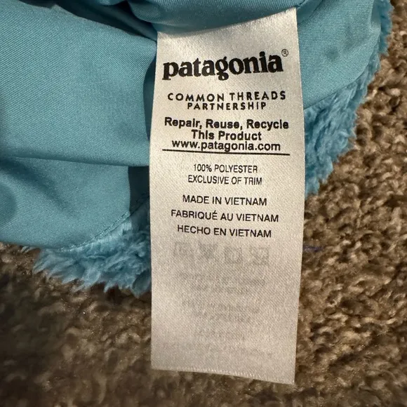 Patagonia Los Gatos Aqua Fleece Vest Small