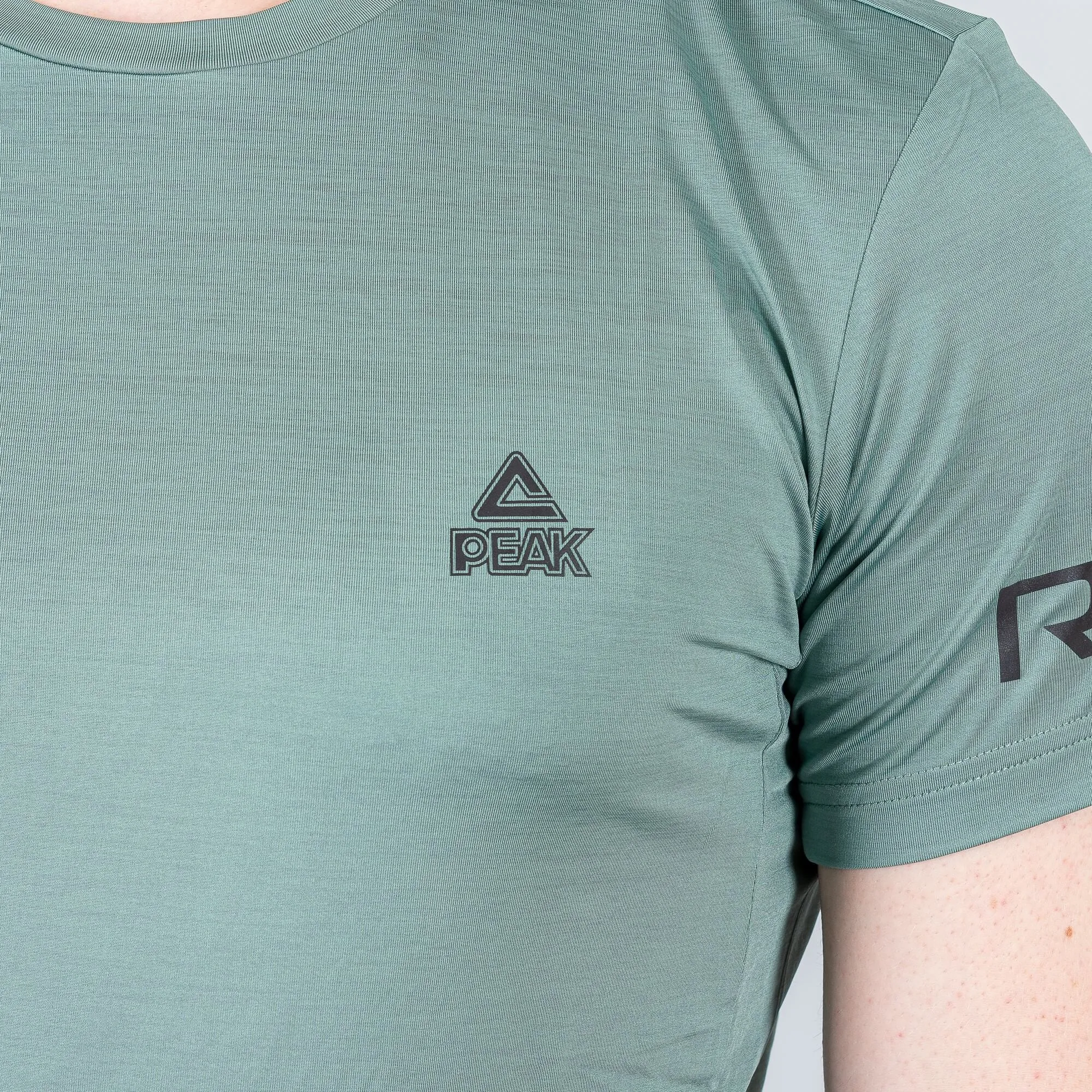 Peak Running Series Knitted T-Shirt Dk.Green Melange