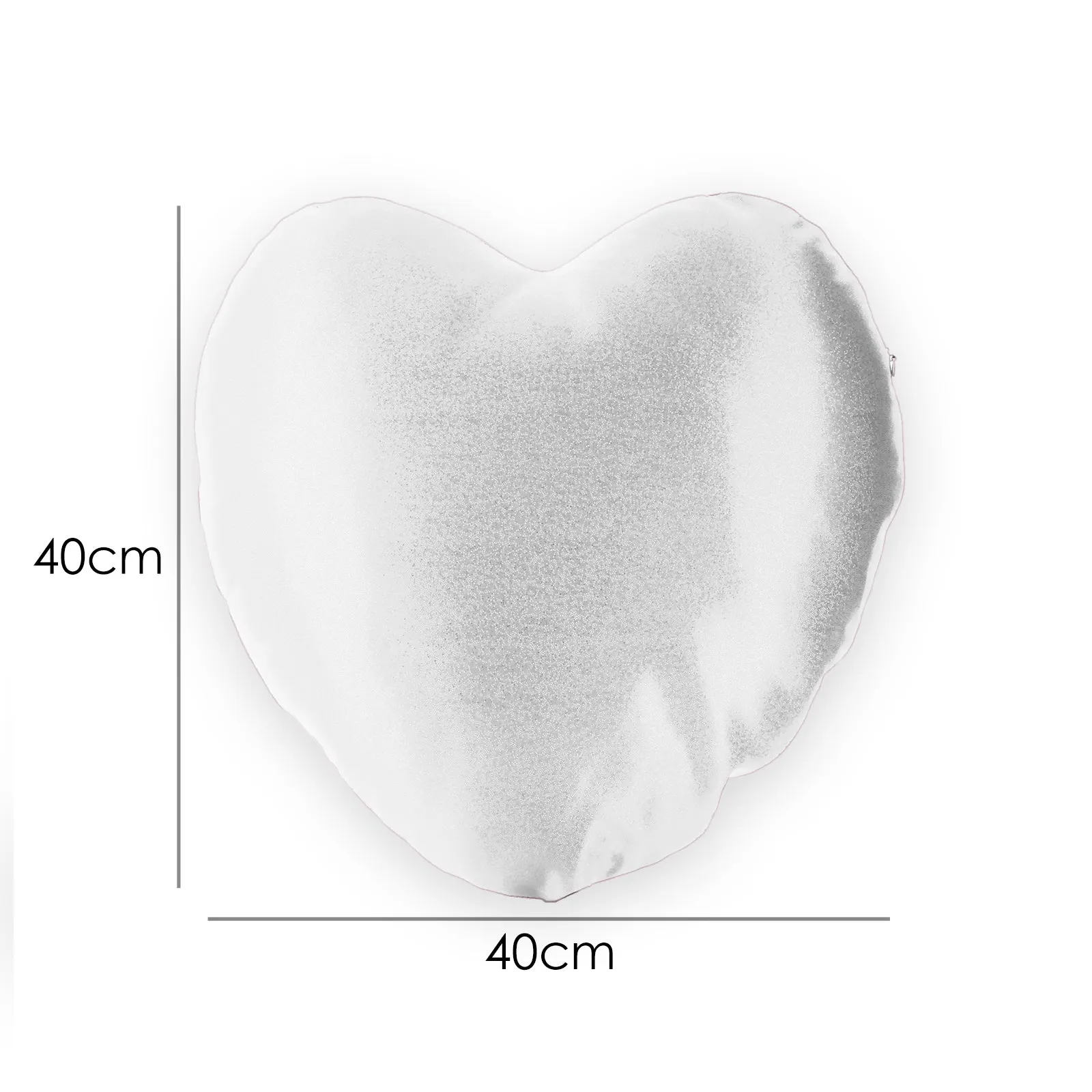 Personalised Glitter Heart Cushion with Stylish Text and Floral Mother’s Day Message