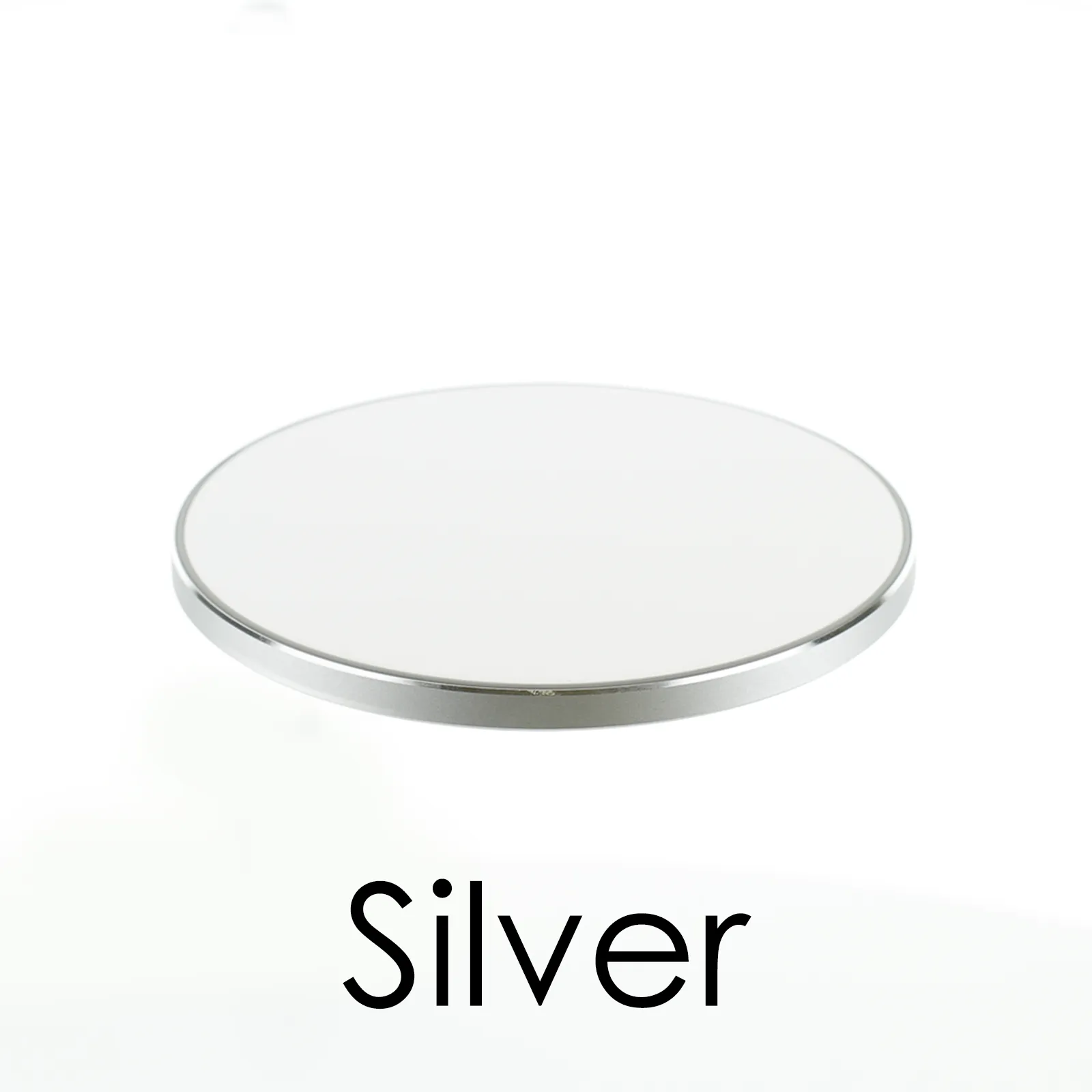 Personalised Wireless Charger with Stylish Text and Red Heart on Grey Marble