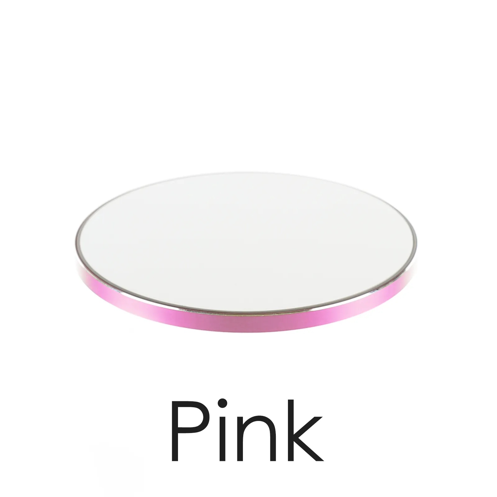 Personalised Wireless Charger with Stylish Text and Red Heart on Grey Marble