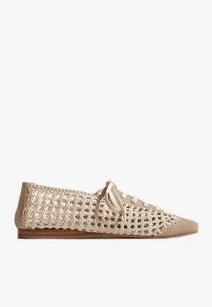 Portiu Woven Lace-Up Shoes
