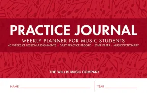 Practice Journal: Weekly Planner for Music Students