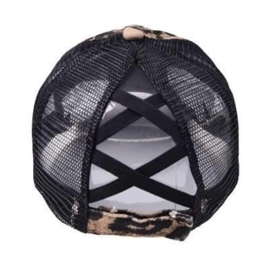 Pre order Chenille Letter Leopard Hat - arrives before Christmas