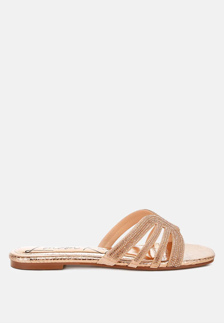Rhinestone Cut Out Flats By RAG