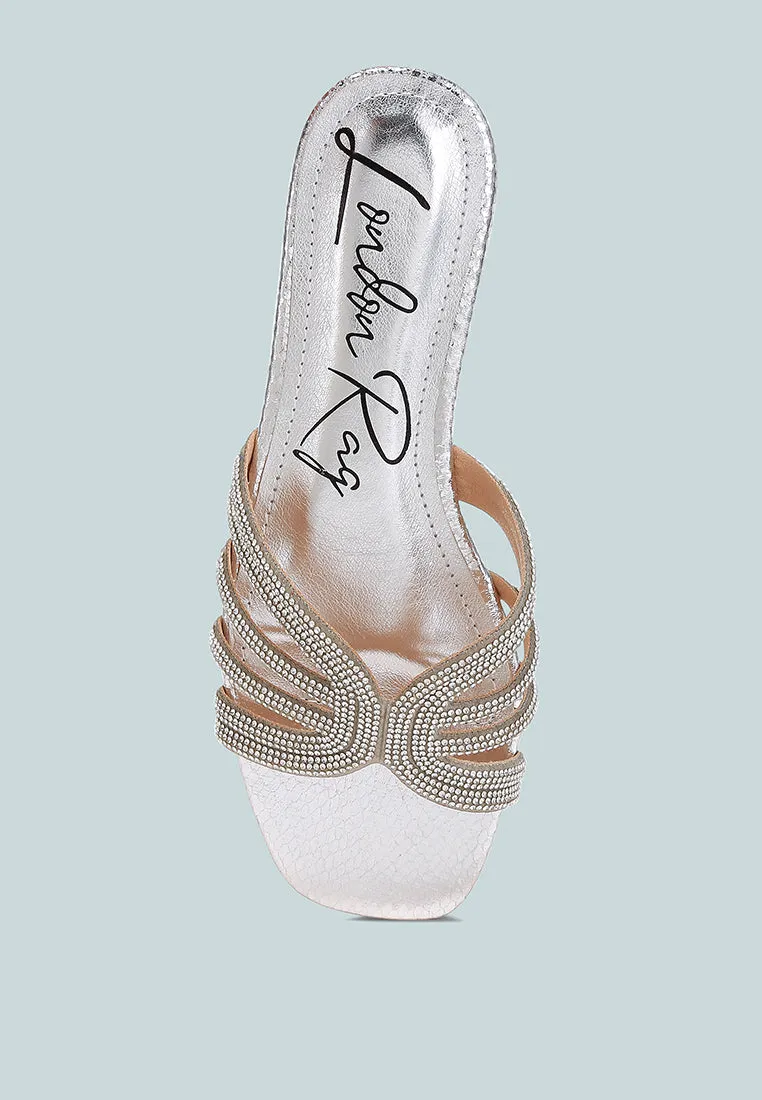 Rhinestone Cut Out Flats By RAG