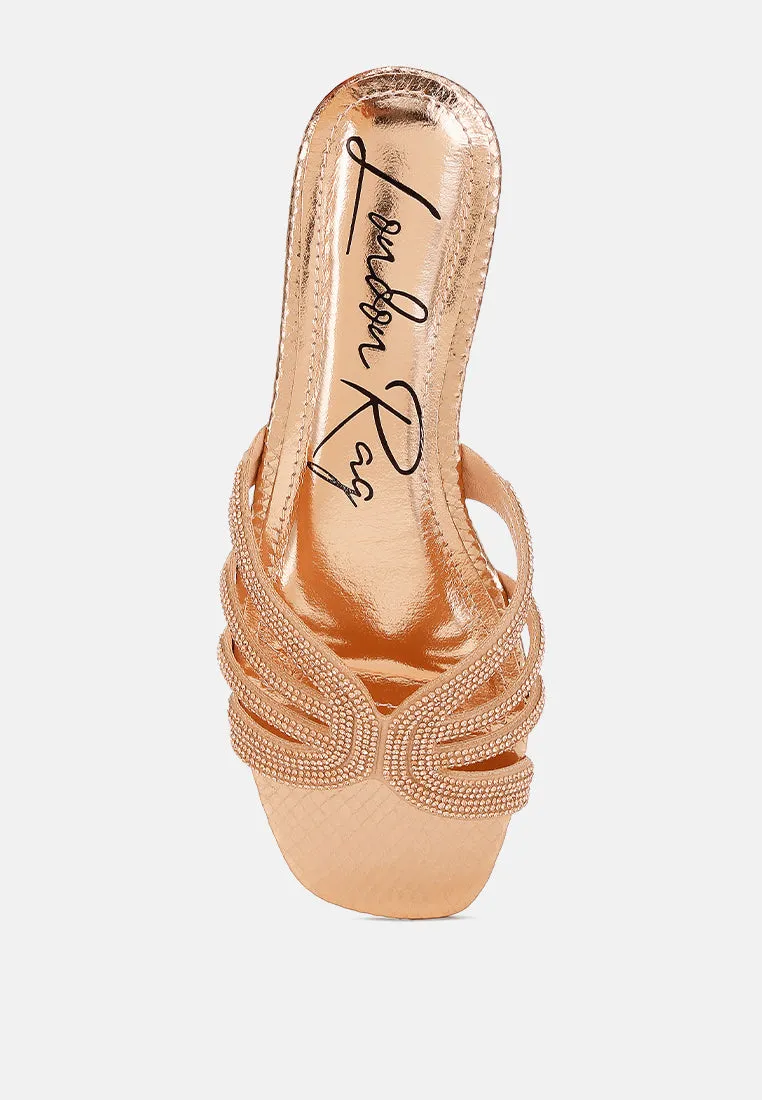 Rhinestone Cut Out Flats By RAG