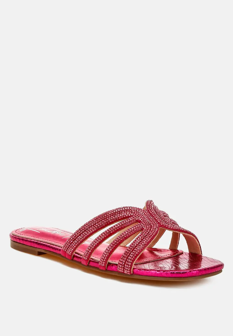 Rhinestone Cut Out Flats By RAG