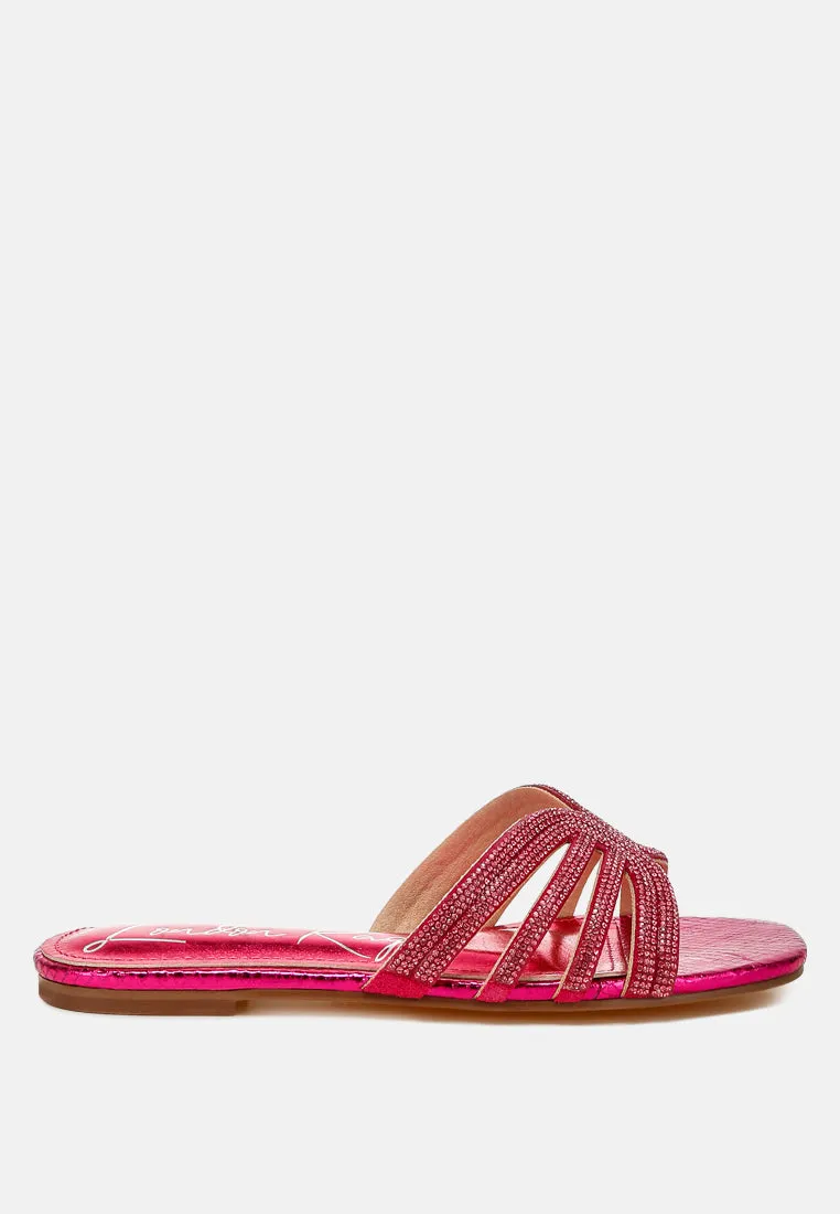 Rhinestone Cut Out Flats By RAG