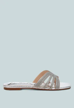 Rhinestone Cut Out Flats By RAG