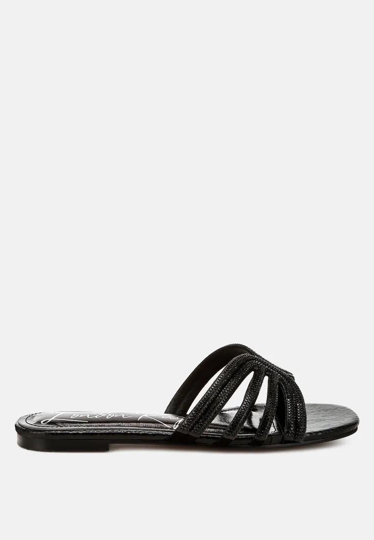 Rhinestone Cut Out Flats By RAG