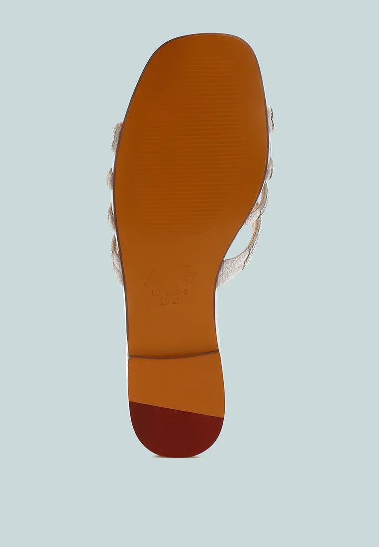 Rhinestone Cut Out Flats By RAG