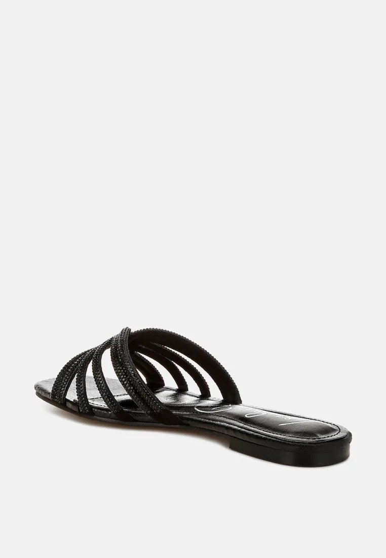Rhinestone Cut Out Flats By RAG