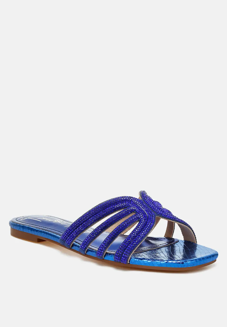 Rhinestone Cut Out Flats By RAG