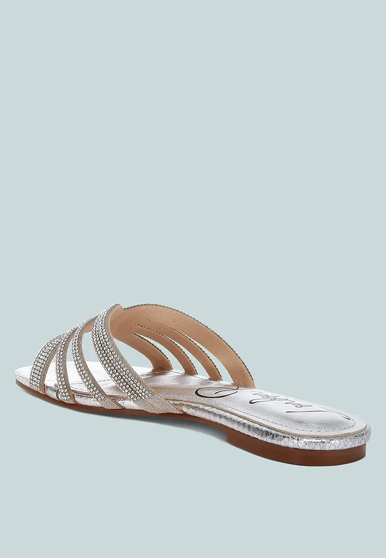 Rhinestone Cut Out Flats By RAG
