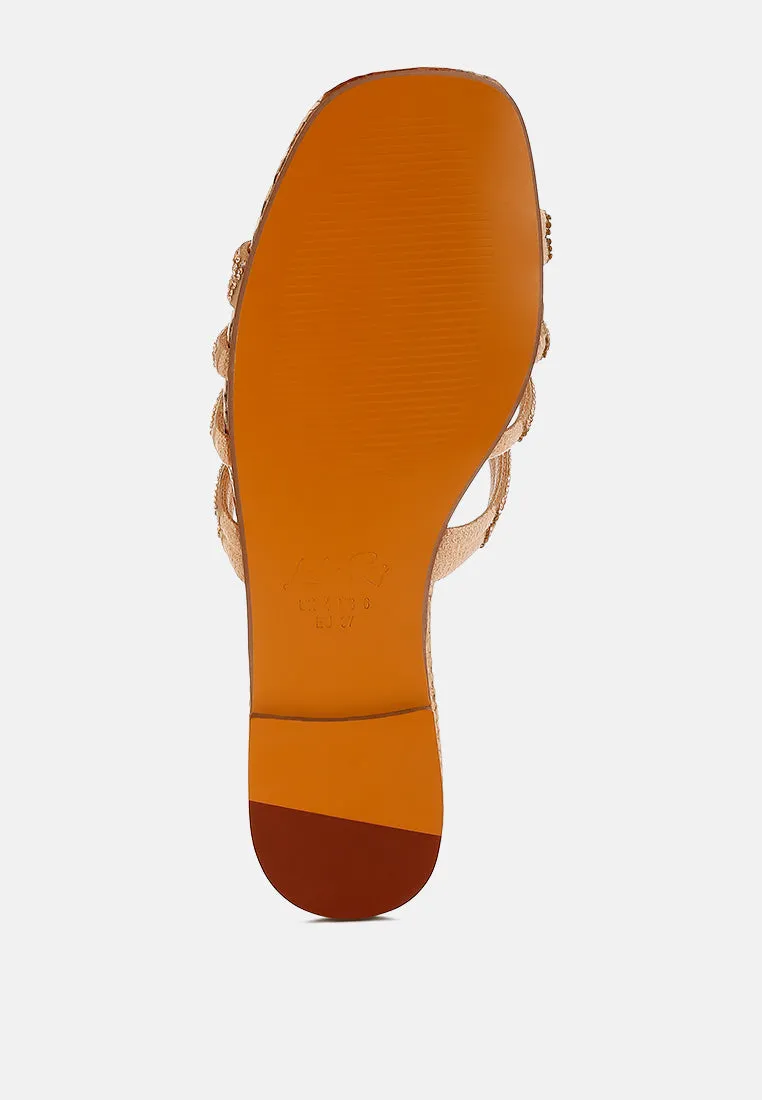 Rhinestone Cut Out Flats By RAG