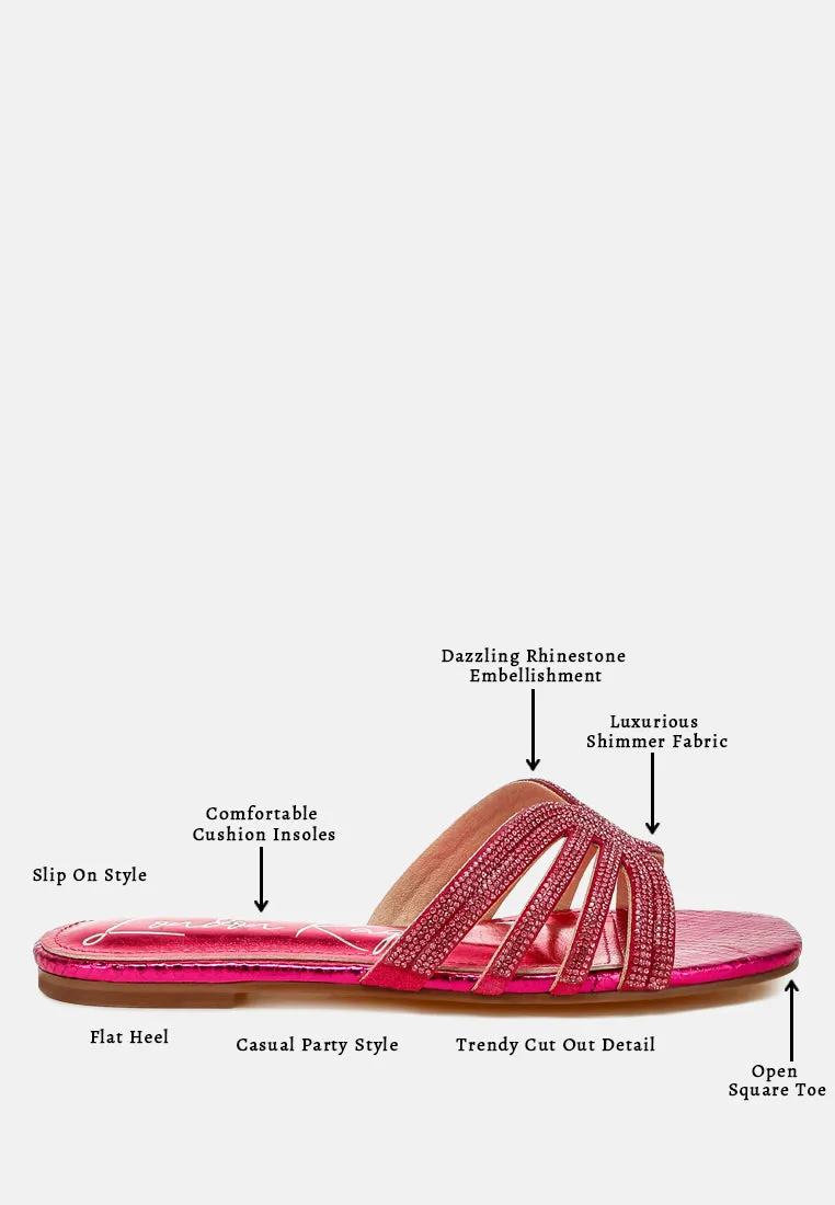Rhinestone Cut Out Flats By RAG