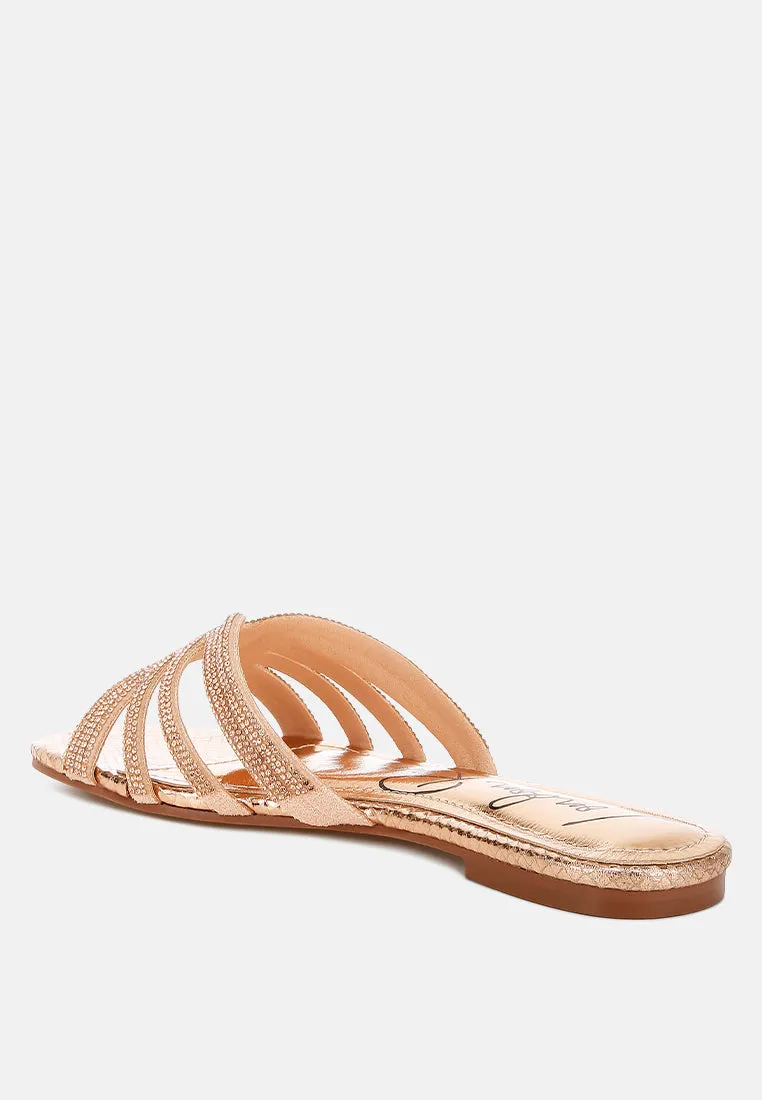 Rhinestone Cut Out Flats By RAG